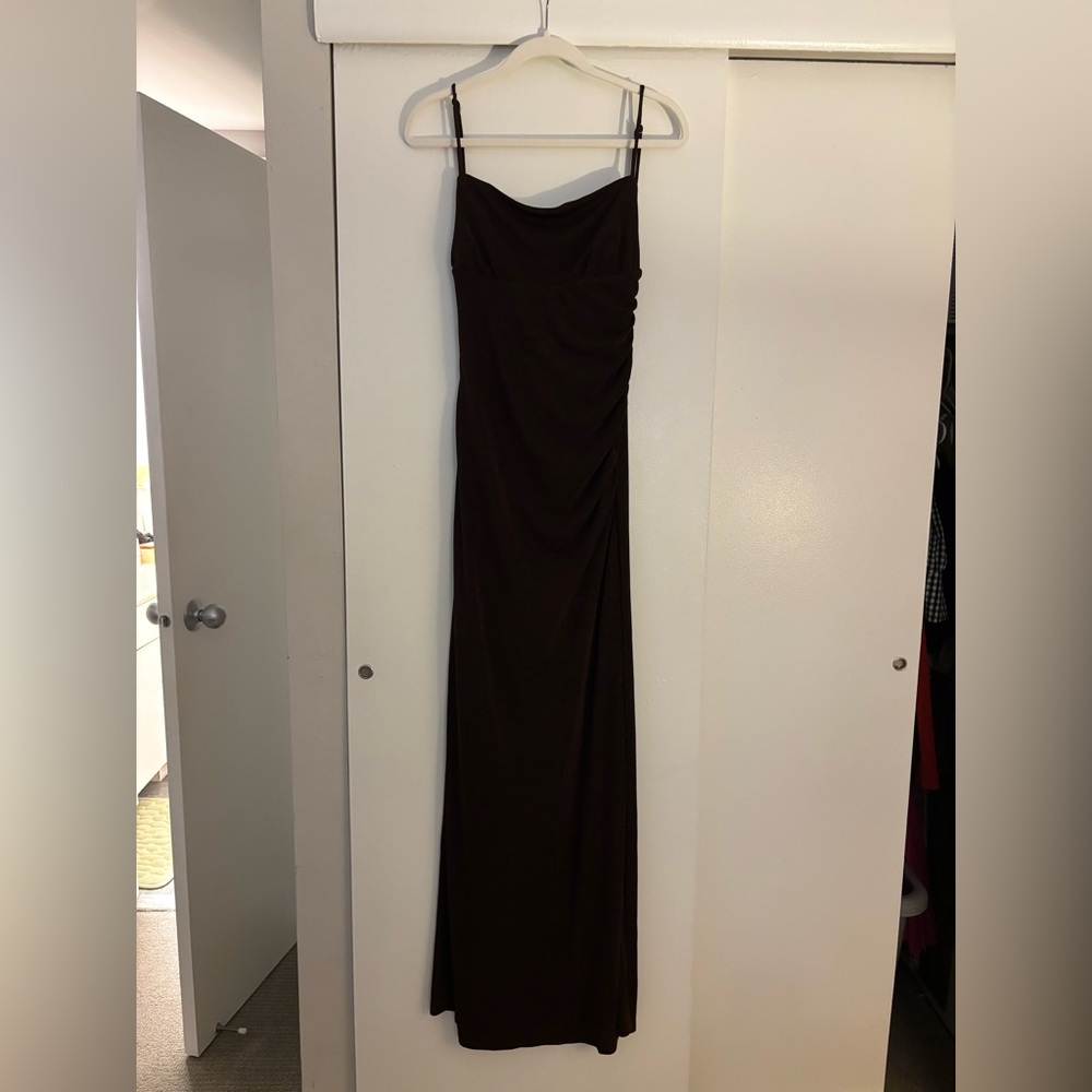 Princess Polly Dark Brown Maxi Dress